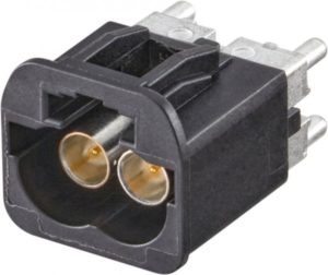 Straight plug pcb w. housing Rosenberger AMS19B-40MZ5-A