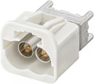 Straight plug pcb w. housing Rosenberger AMS19B-40MZ5-B