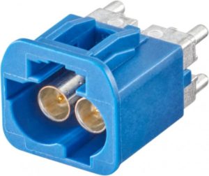 Straight plug pcb w. housing Rosenberger AMS19B-40MZ5-C