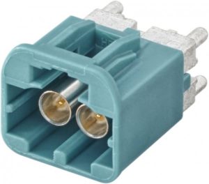Straight plug pcb w. housing Rosenberger AMS19B-40MZ5-Z