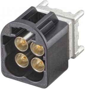 Straight plug pcb w. housing Rosenberger AMS19D-40MZ5-A