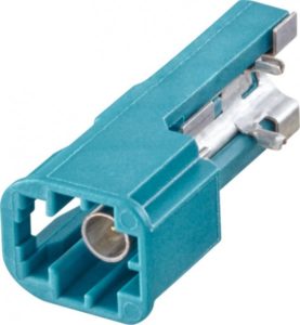 Right angle plug pcb w. housing Rosenberger AMS28A-40MZ5-Z