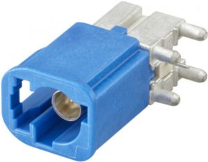 Right angle plug pcb w. housing Rosenberger AMS29A-40MZ5-C
