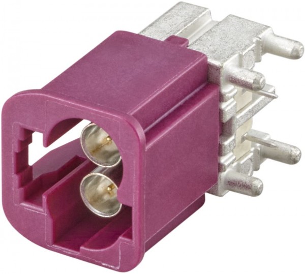 Right angle plug pcb w. housing Rosenberger AMS29B-40MZ5-D