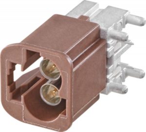 Right angle plug pcb w. housing Rosenberger AMS29B-40MZ5-F