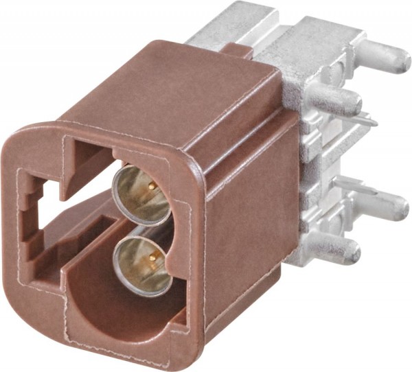 Right angle plug pcb w. housing Rosenberger AMS29B-40MZ5-F
