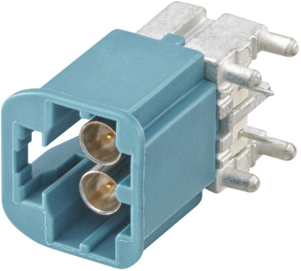 Right angle plug pcb w. housing Rosenberger AMS29B-40MZ5-Z