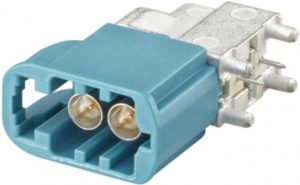 Right angle plug pcb w. housing Rosenberger AMS29C-40MZ5-Z