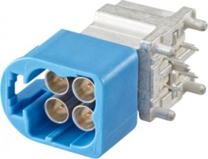 Right angle plug pcb w. housing Rosenberger AMS29D-40MZ5-C
