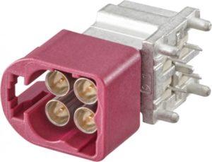 Right angle plug pcb w. housing Rosenberger AMS29D-40MZ5-D