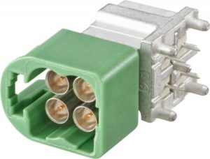 Right angle plug pcb w. housing Rosenberger AMS29D-40MZ5-E