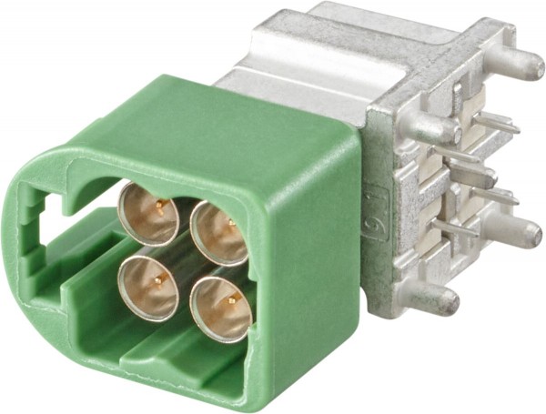 Right angle plug pcb w. housing Rosenberger AMS29D-40MZ5-E