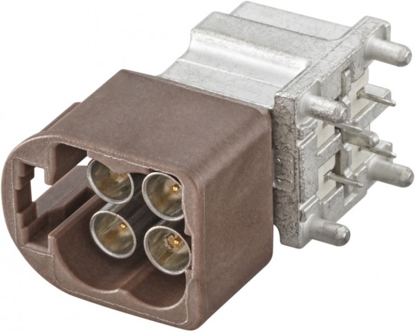 Right angle plug pcb w. housing Rosenberger AMS29D-40MZ5-F
