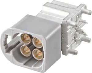Right angle plug pcb w. housing Rosenberger AMS29D-40MZ5-G