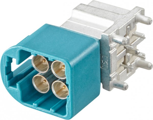 Right angle plug pcb w. housing Rosenberger AMS29D-40MZ5-Z