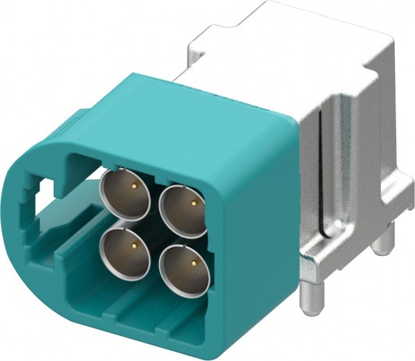 Right angle plug pcb w. housing Rosenberger AMS2RD-40MZ5-Z