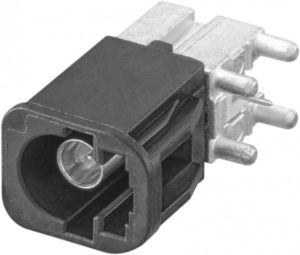 Right angle plug pcb w. housing Rosenberger AMS2UA-40MZ5-F
