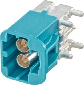 Right angle plug pcb w. housing Rosenberger AMS2UB-40MZ5-Z