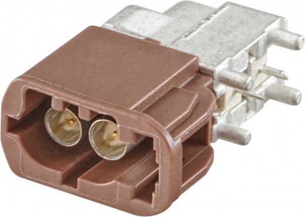 Right angle plug pcb w. housing Rosenberger AMS2UC-40MZ5-F
