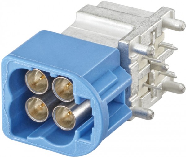 Right angle plug pcb w. housing Rosenberger AMS2UD-40MZ5-C