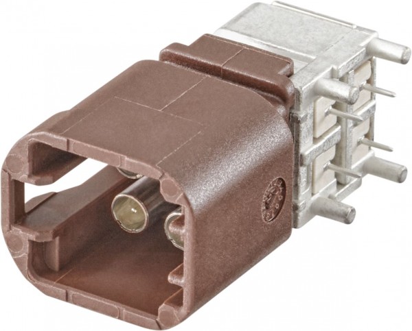 Right angle plug pcb w. housing Rosenberger BMS2D4-40MT1-F