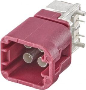 Right angle plug pcb w. housing Rosenberger BMS2U6-40MT1-D