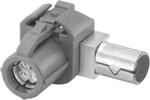 Right angle jack w. housing Rosenberger D4K2LE-1D5A5-y