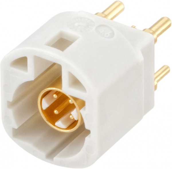 Straight plug pcb w. housing Rosenberger D4S10A-400L5-B