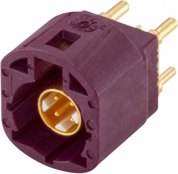 Straight plug pcb w. housing Rosenberger D4S10A-400L5-D