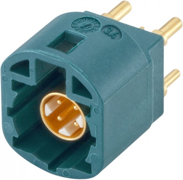 Straight plug pcb w. housing Rosenberger D4S10A-400L5-Z