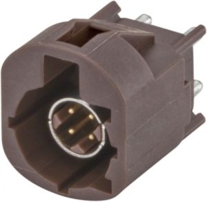 Straight plug pcb w. housing Rosenberger D4S10E-40MA5-F