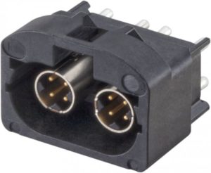 Straight plug pcb w. housing Rosenberger D4S10P-40MA5-A