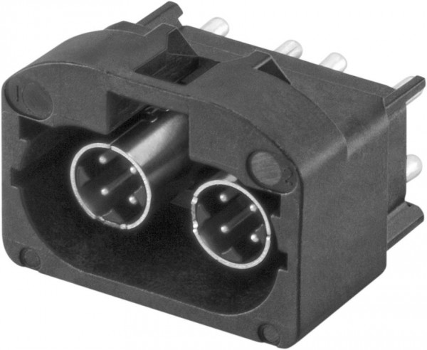 Straight plug pcb w. housing Rosenberger D4S10P-40MA5-y
