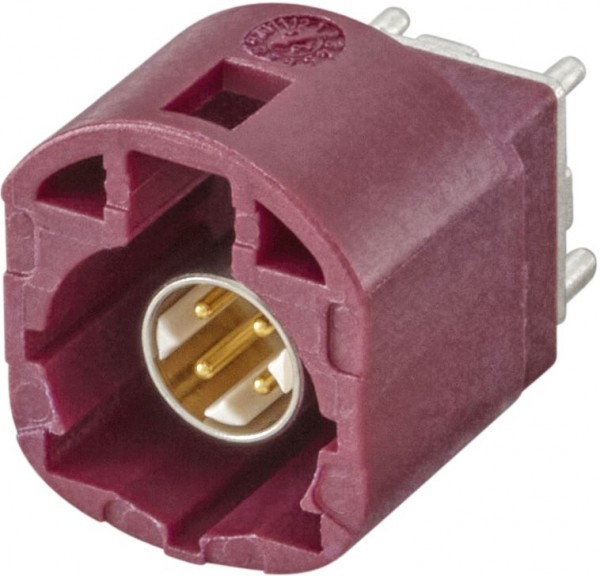 Straight plug pcb w. housing Rosenberger D4S12H-40MA5-D