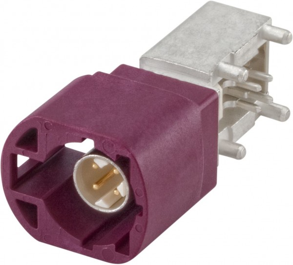 Right angle plug pcb w. housing Rosenberger D4S20D-40MA5-D