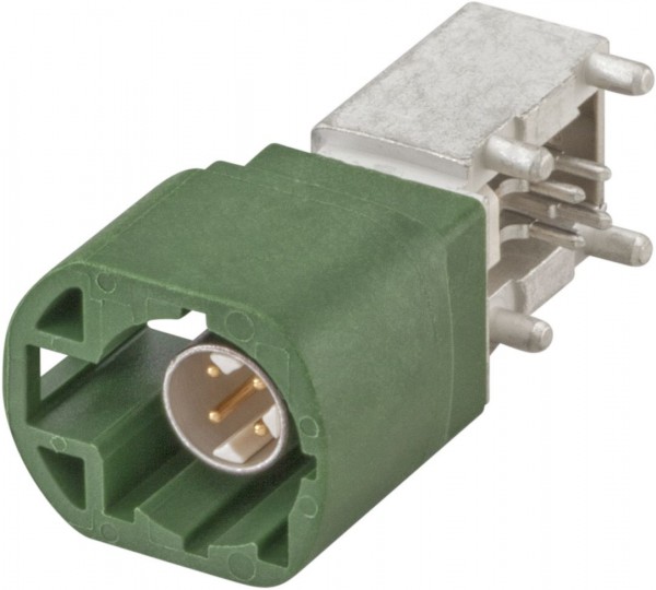Right angle plug pcb w. housing Rosenberger D4S20D-40MA5-E