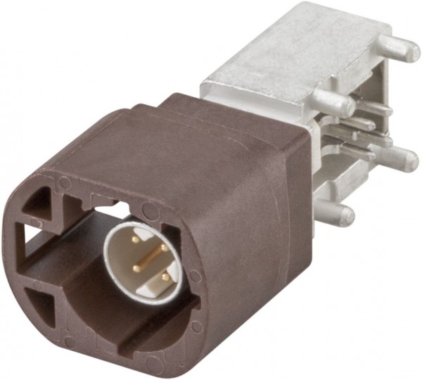 Right angle plug pcb w. housing Rosenberger D4S20D-40MA5-F