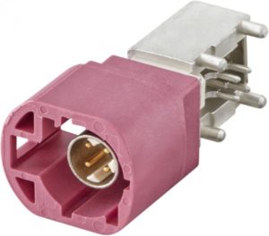 Right angle plug pcb w. housing Rosenberger D4S20D-40MA5-H