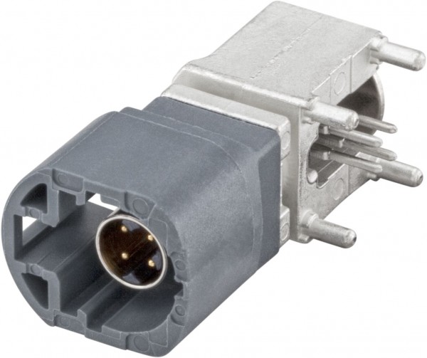 Right angle plug pcb w. housing Rosenberger D4S20G-400A5-G