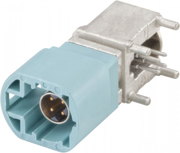 Right angle plug pcb w. housing Rosenberger D4S20G-400A5-O