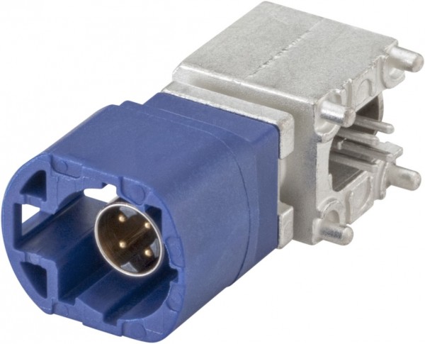 Right angle plug pcb w. housing Rosenberger D4S20H-40MA5-C