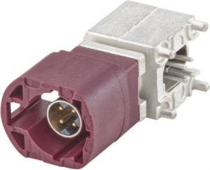 Right angle plug pcb w. housing Rosenberger D4S20H-40MA5-D