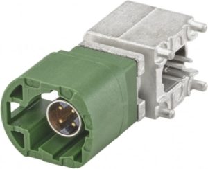 Right angle plug pcb w. housing Rosenberger D4S20H-40MA5-E