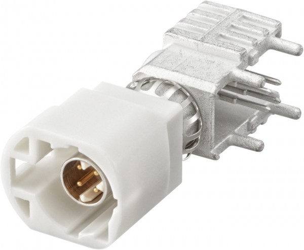 Right angle plug pcb w. housing Rosenberger D4S20Y-400A5-B