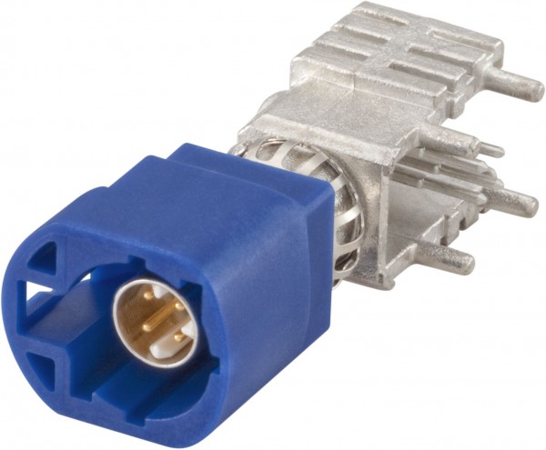 Right angle plug pcb w. housing Rosenberger D4S20Y-400A5-C