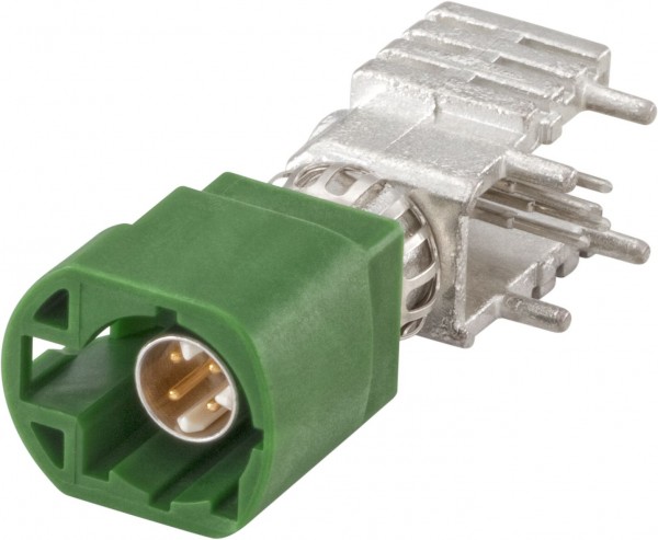 Right angle plug pcb w. housing Rosenberger D4S20Y-400A5-E