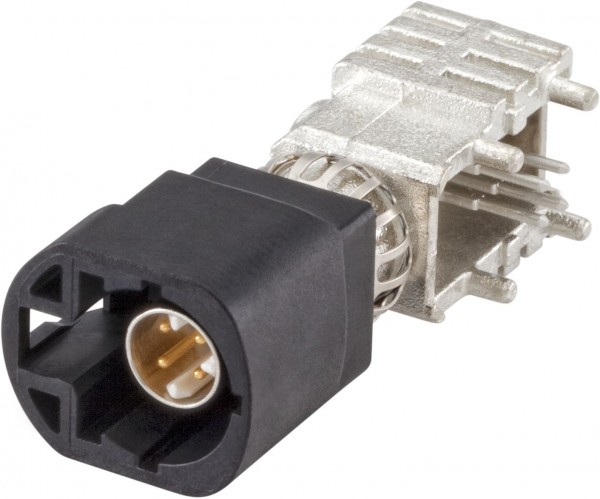 Right angle plug pcb w. housing Rosenberger D4S20Y-40MA5-A