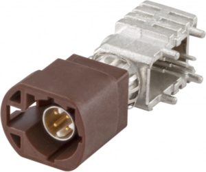 Right angle plug pcb w. housing Rosenberger D4S20Y-40MA5-F