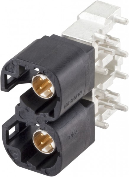 Right angle plug pcb w. housing Rosenberger D4S21J-40MA5-A
