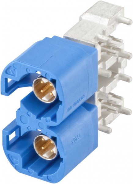Right angle plug pcb w. housing Rosenberger D4S21J-40MA5-C